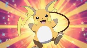 The evolved form of Pikachu, Raichu appears!